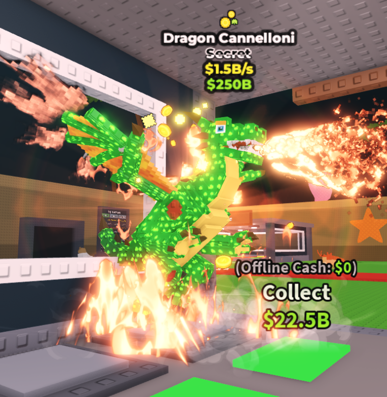 1.5B/s Coin Trait Dragon Cannelloni *RARE*