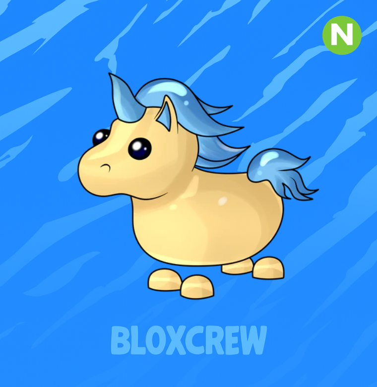 Neon Golden Unicorn