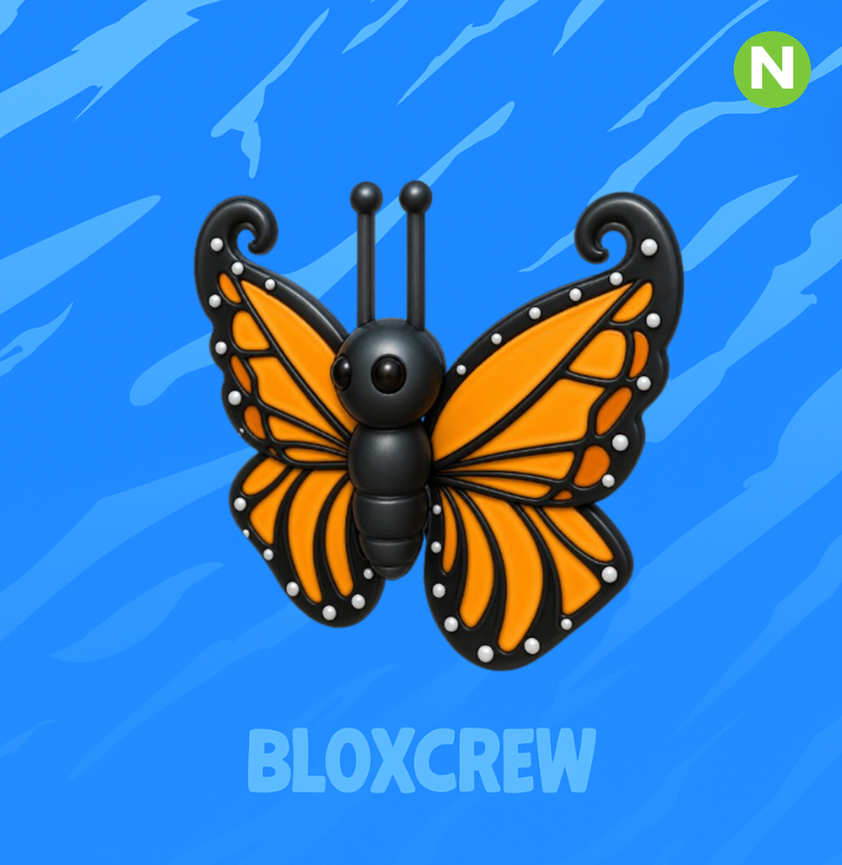 Neon Orange Butterfly