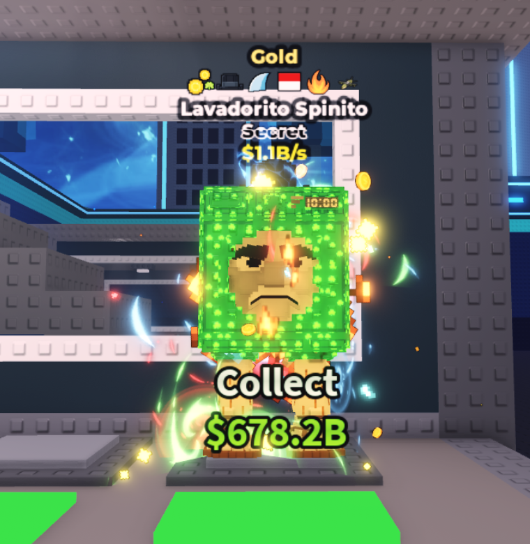 1.1B/s Gold Coin Trait Lavadorito Spinito