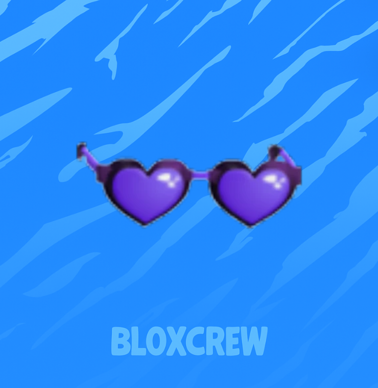 Purple Heart Glasses